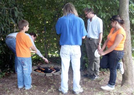 Grillstelle der Schule