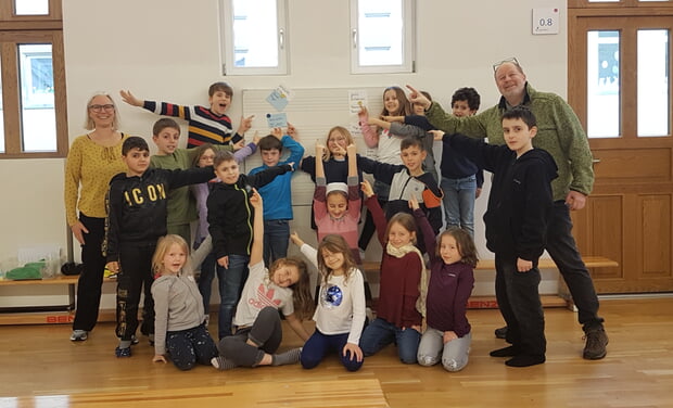 Gruppenfoto zur Schulsozialarbeit an der Herzog-Ulrich Grundschule