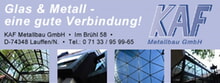 Logo der Firma KAF GmbH Fischer Metallbau