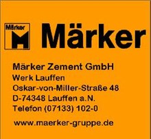 Logo der Firma M&auml;rker Zement GmbH