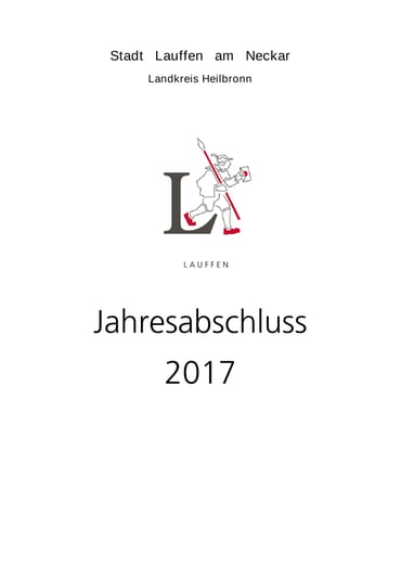 Jahresabschluss 2017 inkl. Rechenschaftsbericht