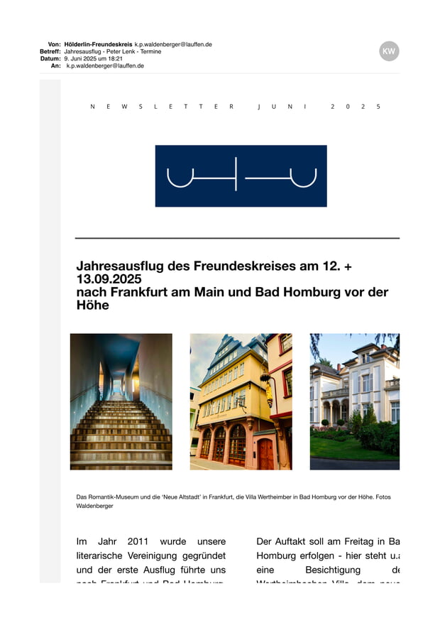 Newsletter Juni 2025
