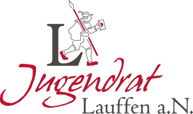 Logo des Jugendrates mit Schriftzug und Lauffener Boten 