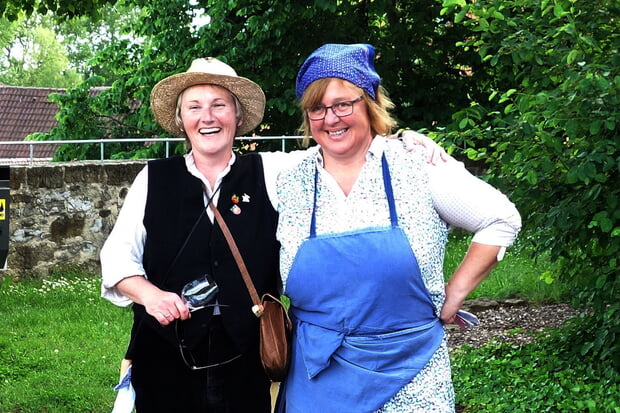 Hillers Loui und Mariele vom Dorf (Foto: T&auml;schner, 2017)