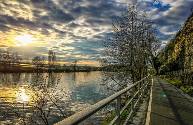Foto des Jahres 2019: Werner Ohsam - Abendstimmung am Lauffener Fahrradweg