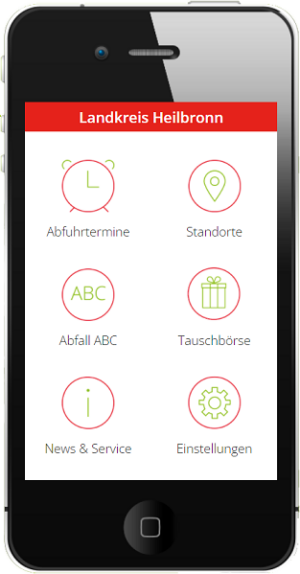 Abfall App Landratsamt Heilbronn neues Design