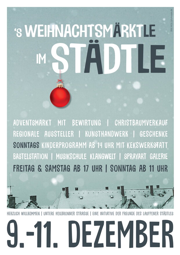 s'Weihnachtsmärktle im Städtle