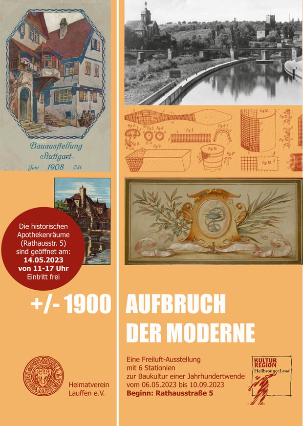 Ausstellung des Heimatvereins zur Baukultur: "+/- 1900 - Aufbruch der Moderne" vom 6.5. - 10. 9.23