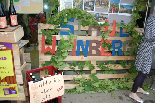 HRS-Traubensaft am Sommerfest der Hölderlin-Realschule Lauffen