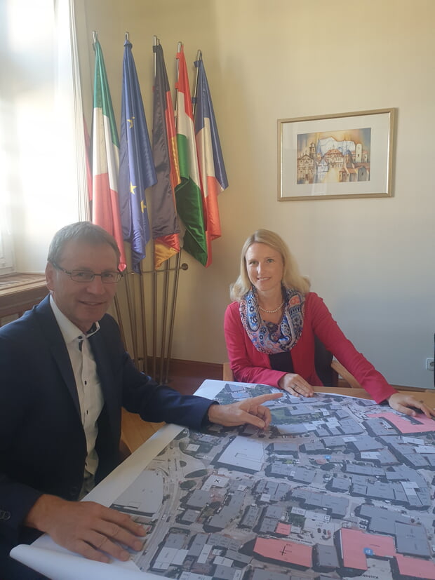 Antrittsbesuch bei Bürgermeister Csaszar in Brackenheim