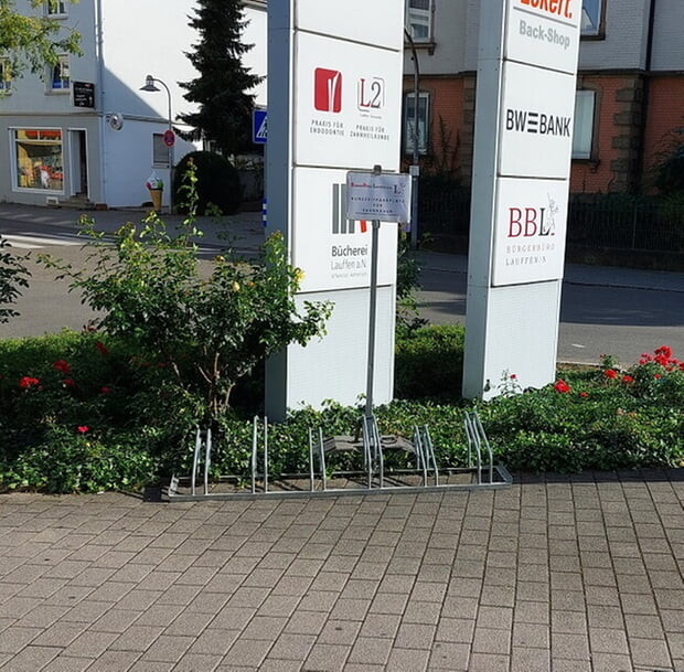 Kurzzeitfahrradparkplätze am Bürgerbüro
