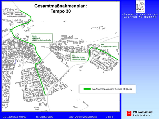 Gesamtmaßmnahmenplan Tempo 30