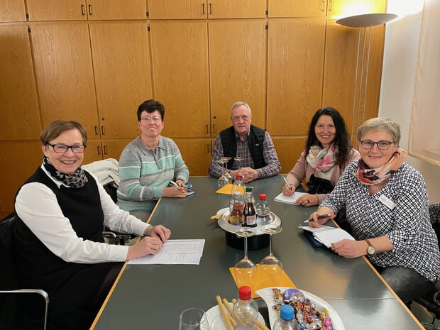 v.l.n.r. Dagmar Zoller-Lang, Jutta Grünler, Rainer Rautenberg, Renate Brauch, Andrea Täschner