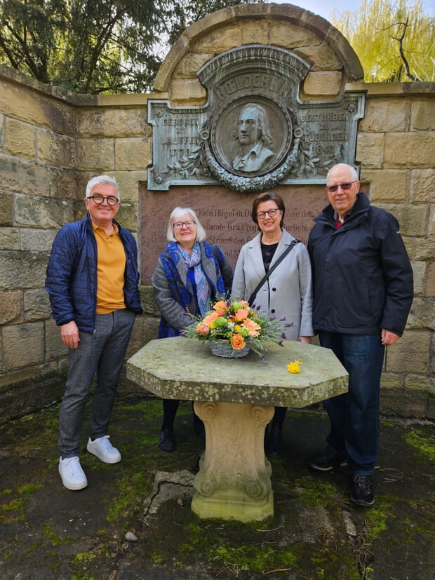 v.l.n.r. Klaus-Peter Waldenberger, Brigitte Friebel, Eva Ehrenfeld und Karl-Ernst Schmitt