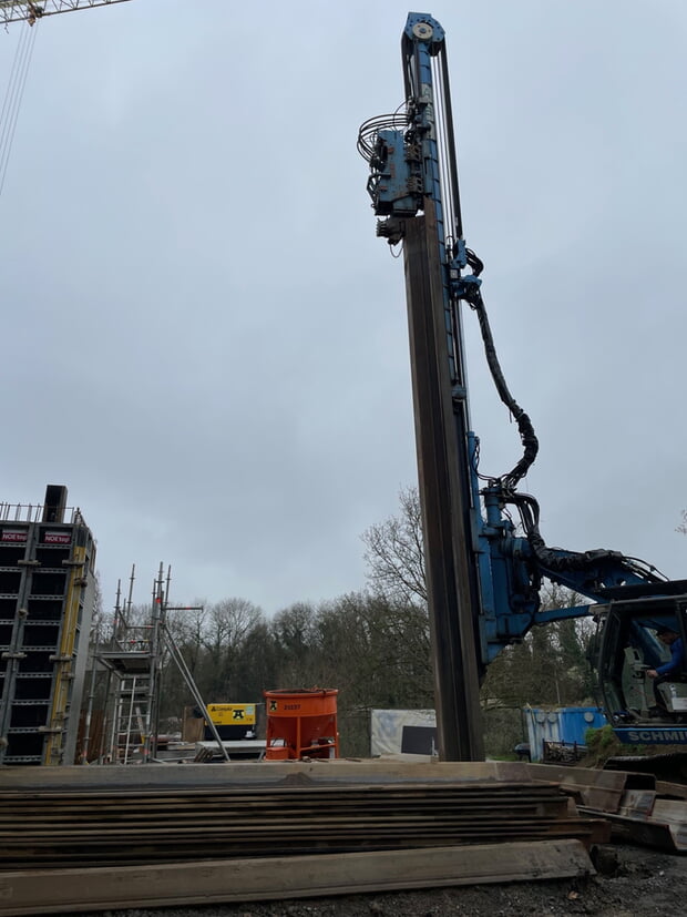 Die Arbeiten am Pumpwerk Städtle laufen auf Hochtouren