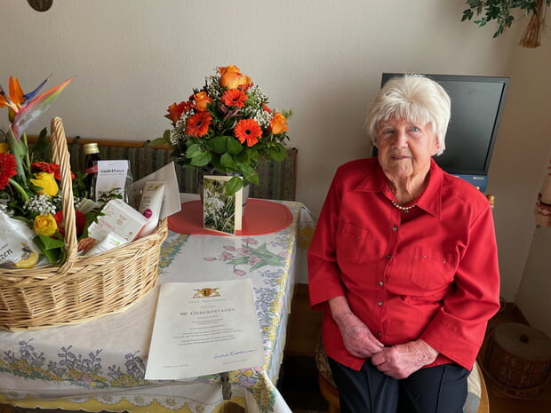 Hedwig Mannuß feierte ihren 90. Geburtstag