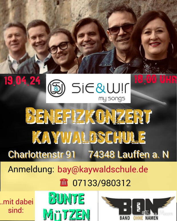 Benefizkonzert in der Kaywaldschule am 19. April 