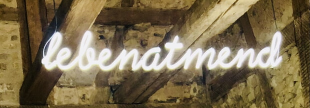 Leuchtschrift Lebenatmend