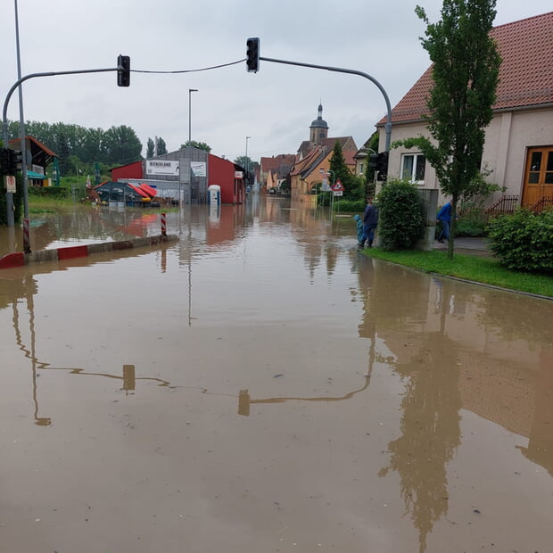 Blick zur Kiesstraße