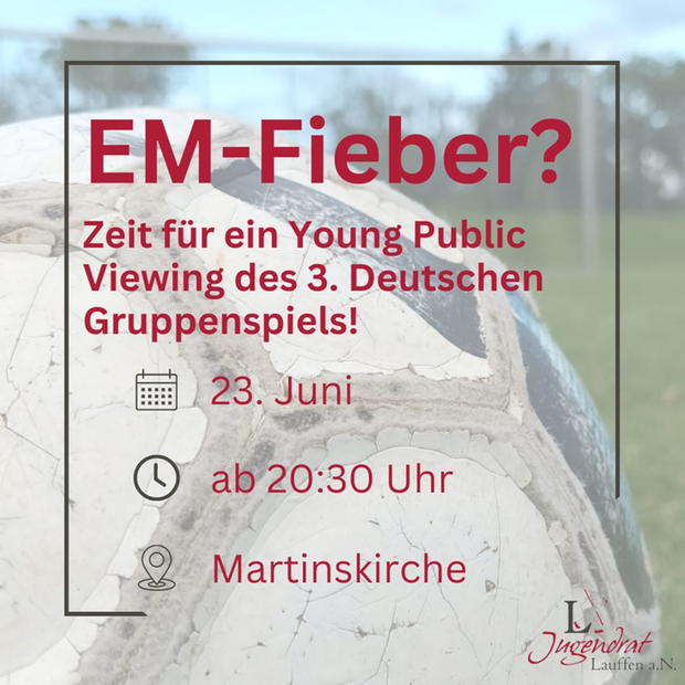 EM Veranstaltung des Jugendrates