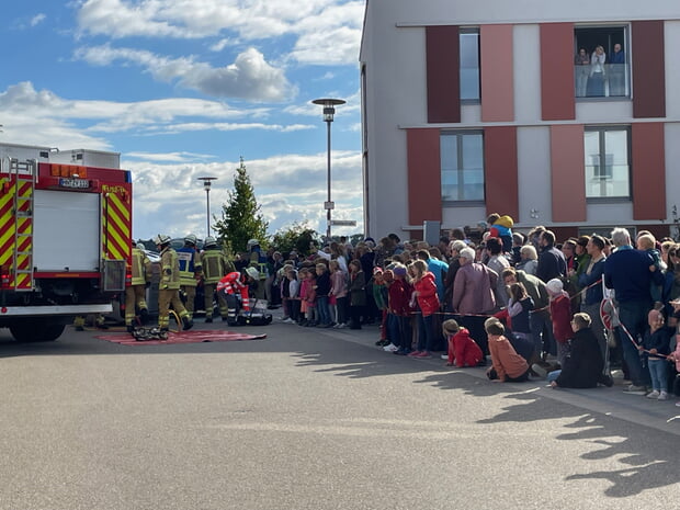 Jahreshauptübung der Freiwlliigen Feuerwehr 2024 im Gebiet Obere Seugen II