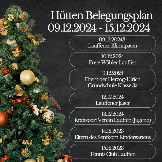Hütten-Belegungsplan