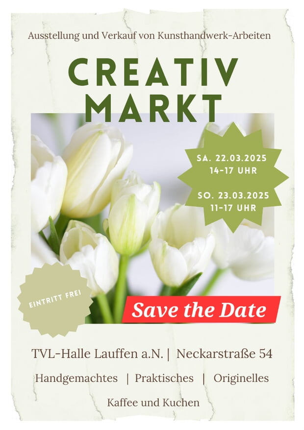 Creativ Markt am 22. und 23. März