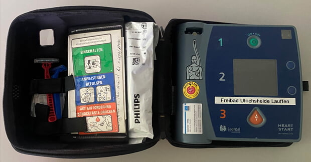 Dieser Defibrilator muss ersetzt werden
