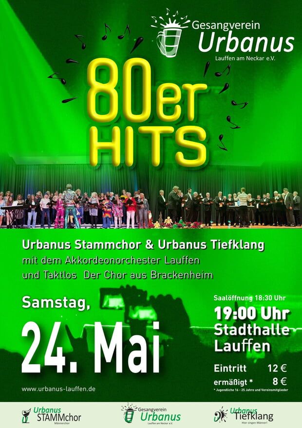 Urbanus Stammchor & Urbanus Tiefklang mit dem Akkordeonorchester Lauffen und Taktlos Der Chor aus Brackenheim