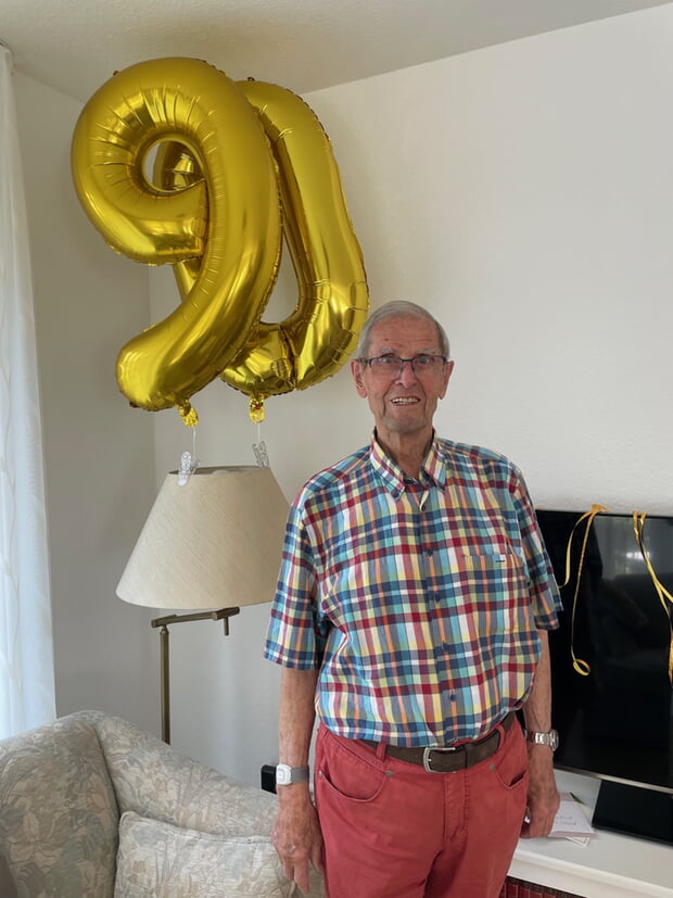 Alfred Michael Schmid feierte am Dienstag vergangener Woche seinen 90. Geburtstag