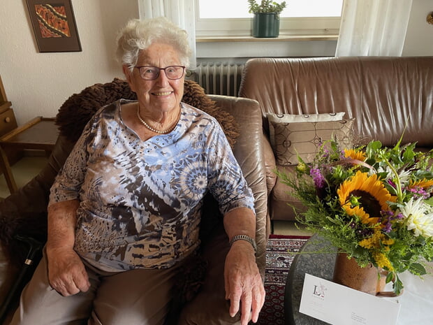 Lore Seibold durfte ihren 90. Geburtstag feiern