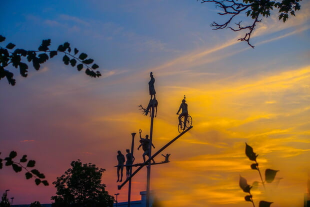 Foto Hansjörg Sept aus dem Wettbewerb zum Foto des Jahres 2024: Hölderlinkreise im Abendrot