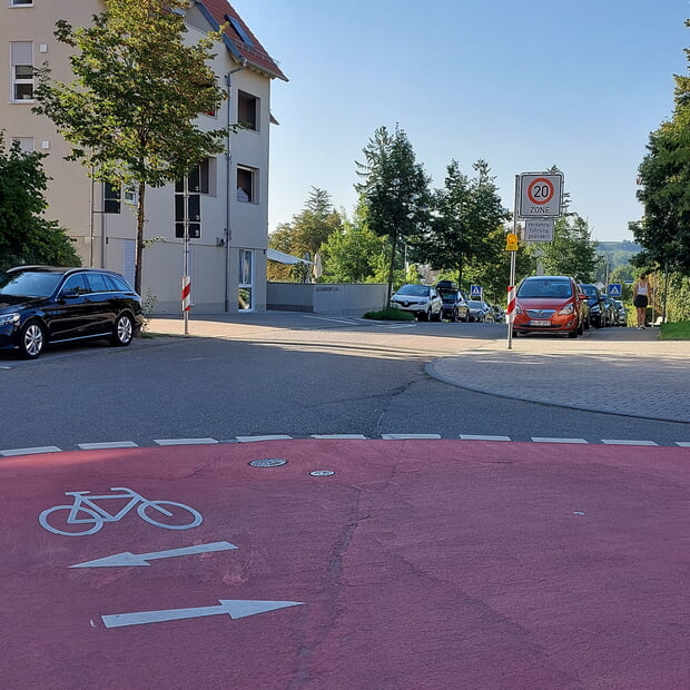 Körnerstraße versuchsweise für den Begegnungsverkehr freigegeben