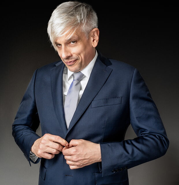 Der Kabarettist Mathias Tretter; Pressefoto zum Programm "Souverän"