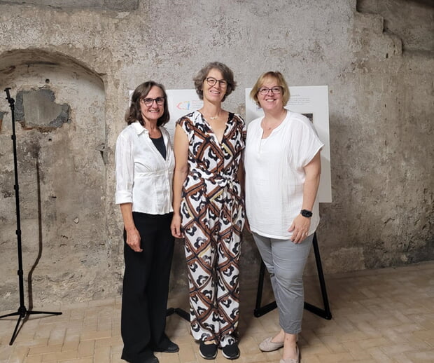 Die Vorsitzenden des Integrationsausschusses Lauffen a. N. v. l. n. r. Waltraud Enderle, Angelika Brosch und Sabine Weeber, Bild: Amsi Schmitt