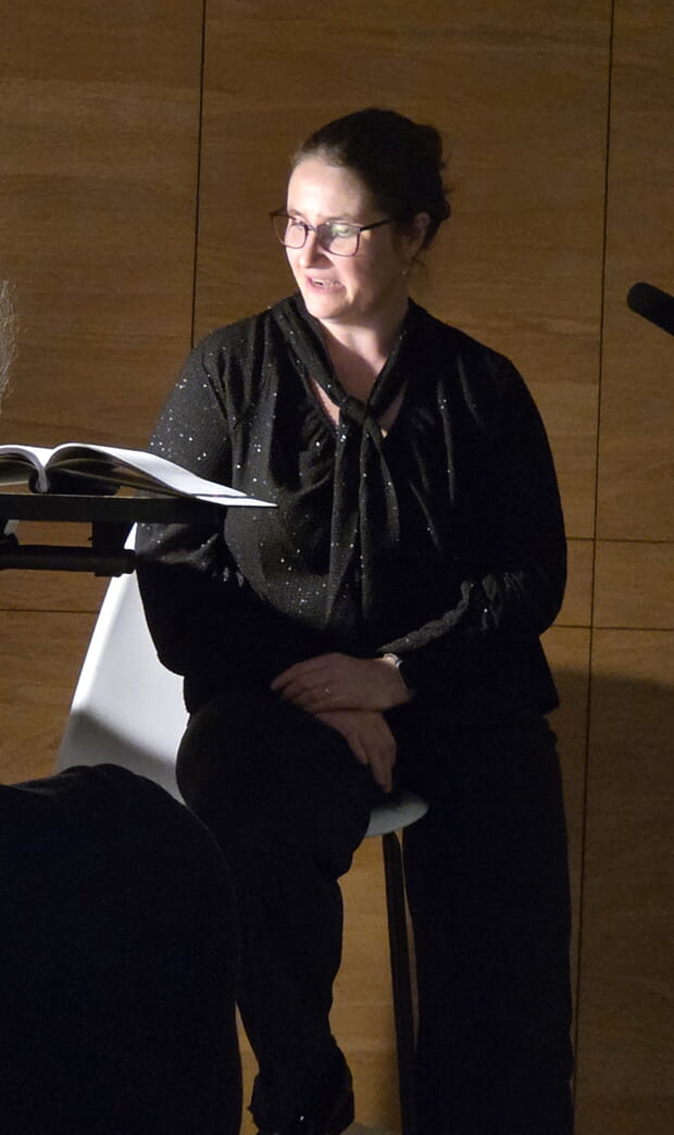 Theaterdramaturgin Katharina Altmann las aus Michael Köhlmeier und Martin Mc Donagh