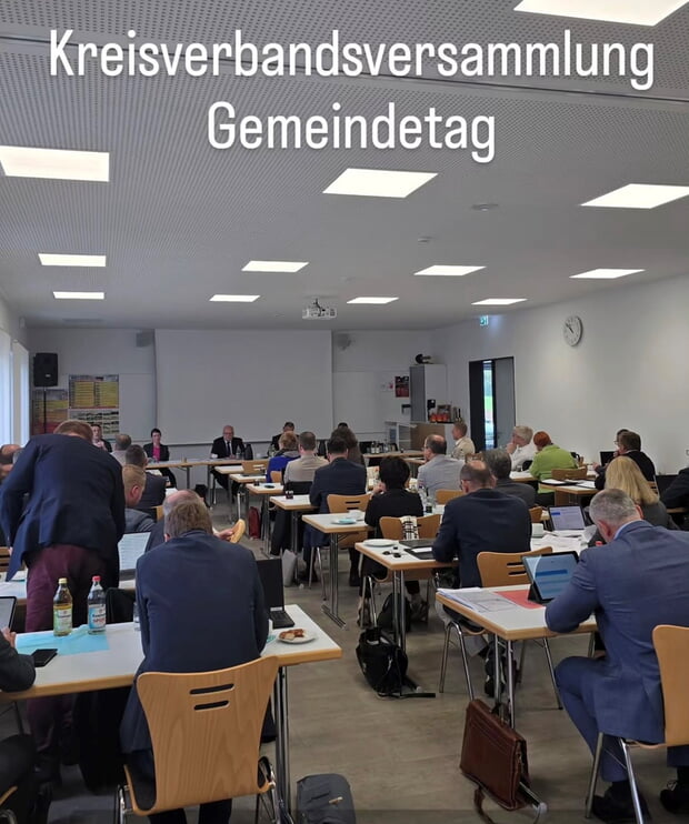 Die BürgermeisterInnen des Landkreises Heilbronn trafen sich mit dem Landratsamt in Ellhofen zur Kreisverbandsversammlung