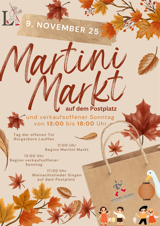 Martinimarkt mit verkaufsoffenem Sonntag am 9.11.