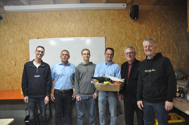 von links Jens Blattert, Ulrich Blattert, Dennis Widmaier, Jens Widenmeyer, Wilfried Stephan, Andreas Grebe