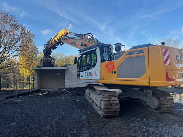 Das alte Pumpwerk wurde abgerissen. 