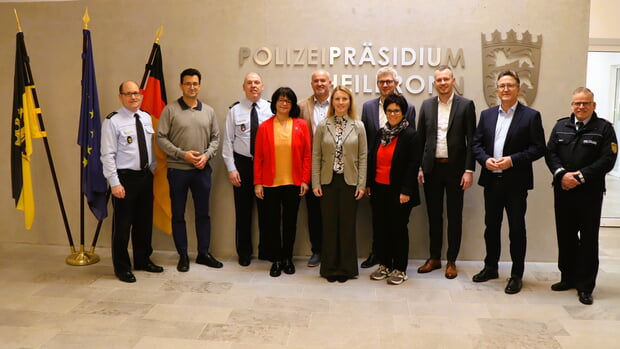 Bürgermeister aus dem Sprengel informierten sich im Polizeipräsidium Heilbronn 