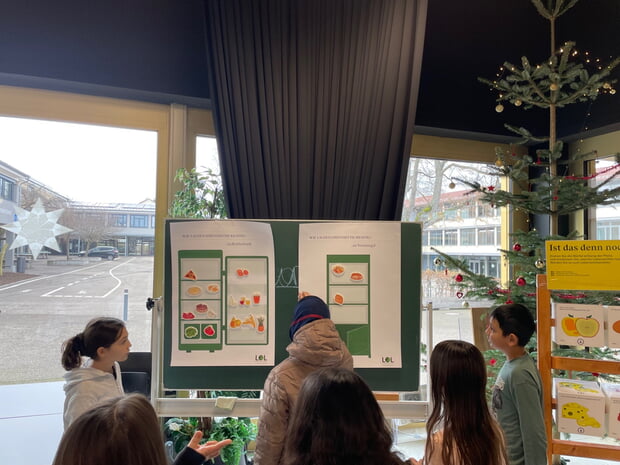 Anschaulich konnten sich die Schülerinnen und Schüler über eine gesunde Ernährung informieren