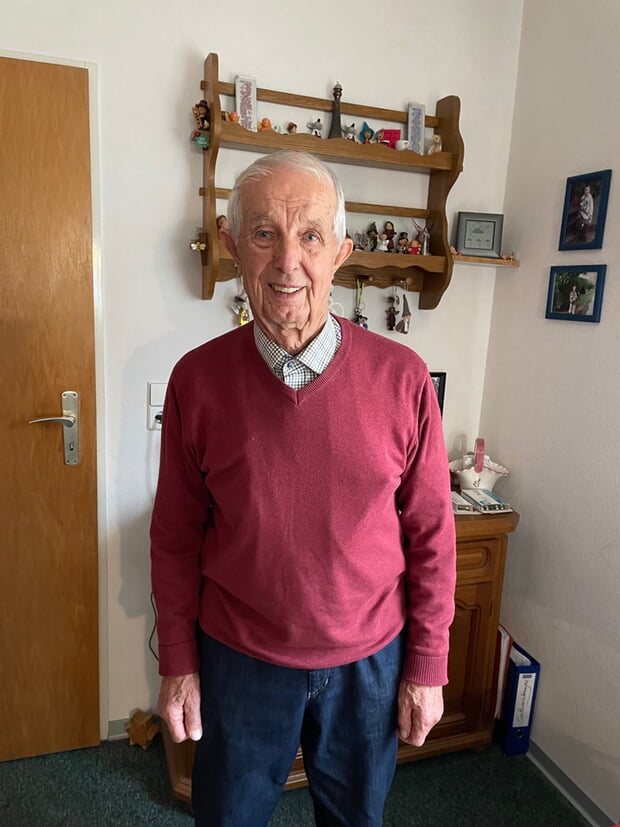 Am 4. Dezember gratulierte ich Walter Frank Hetzer zum 90. Geburtstag