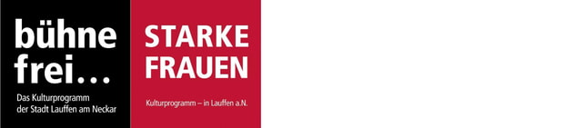bühne frei... -Logo plus Starke Frauen-Logo 2026