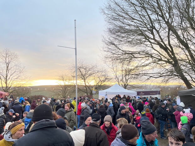 Gut besucht war der Wilde Jahresausklang der Lauffener Jäger am Römischen Gutshof