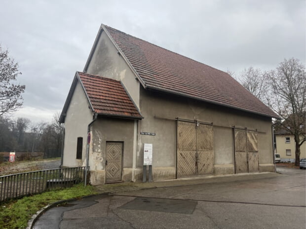 ZEAG Scheune in der Oskar von Miller Stra&szlig;e 