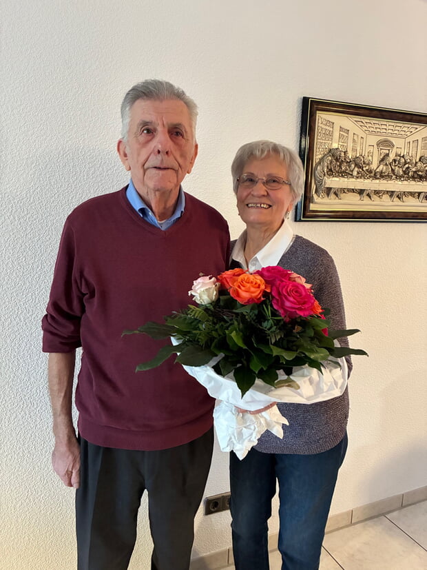 Anica u. Vladimir Jurcevic durften das Ehejubiläum der Diamantenen Hochzeit feiern