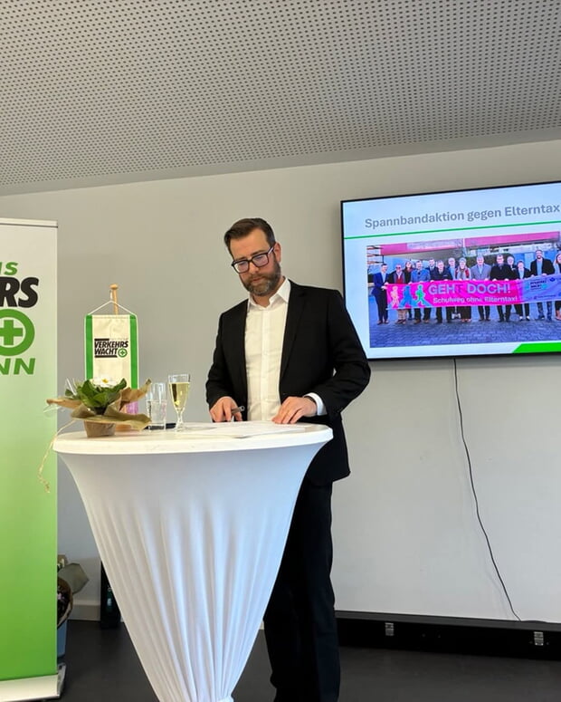 Karsten Knodel, Vorsitzender, begrüßte die Gäste zum Jahresempfang