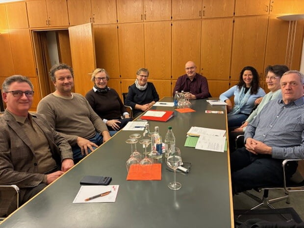 v.l.n.r. Beiratsmitglieder Axel J&auml;ger, Bernd Mittenmayer, Vorsitzende Dagmar Zoller-Lang, Beiratsmitglieder Andrea T&auml;schner, Gunter Bareis, Reante Brauch, Bettina Kolleck u. Rainer Rautenberg (v.l.n.r.)