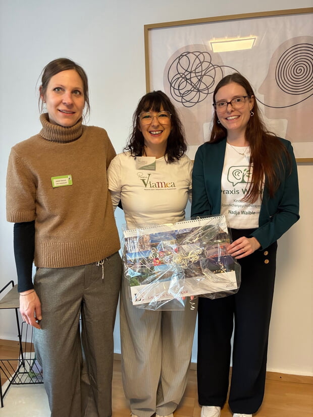 v.l.n.r. Isabell Glaesser, Alesxandra Jauch, Nadja Waible 